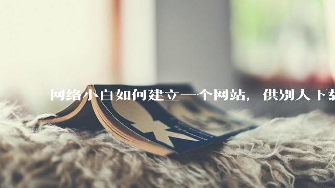 网络小白如何建立一个网站,供别人下载文件(主要是PDF和MP3)?