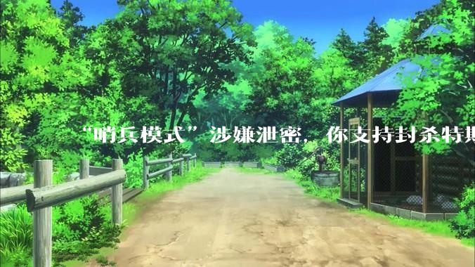 “哨兵模式”涉嫌泄密,你支持封杀特斯拉吗?