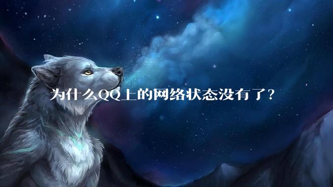 为什么QQ上的网络状态没有了?