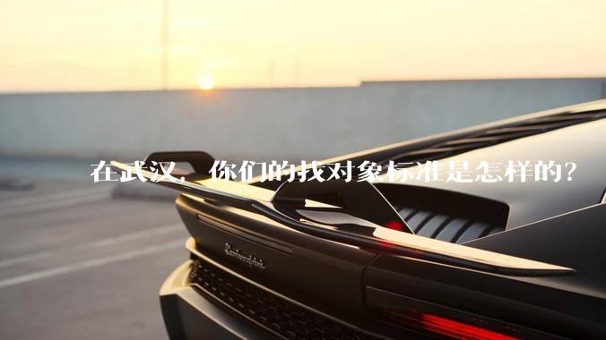 在武汉,你们的找对象标准是怎样的?